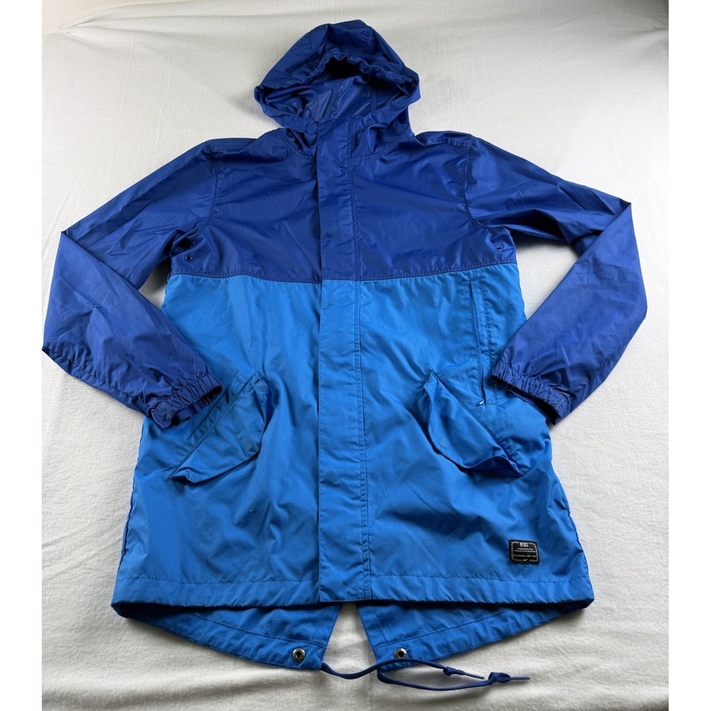 Nike Storm Fit Rain Jacket Men's S Blue Hooded